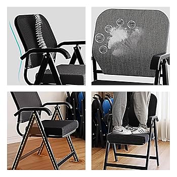 Amazon｜折りたたみ椅子 2個パック 3D通気性メッシュパイプ椅子